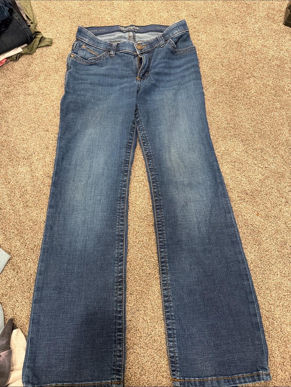 Wrangler Women's Flare Jeans in Medium Blue Wash